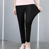 Women's Solid Lycra 4 Way Track Pant
